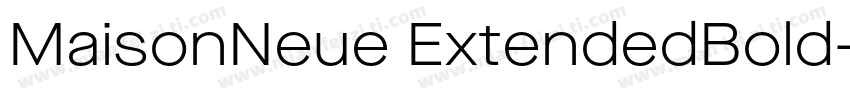 MaisonNeue ExtendedBold字体转换